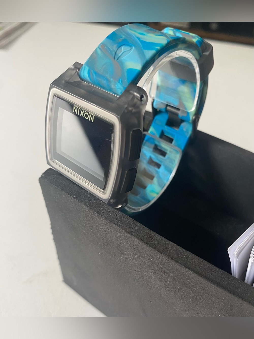 Nixon Base Tide “Blue Jellyfish” Watch - New-in-box